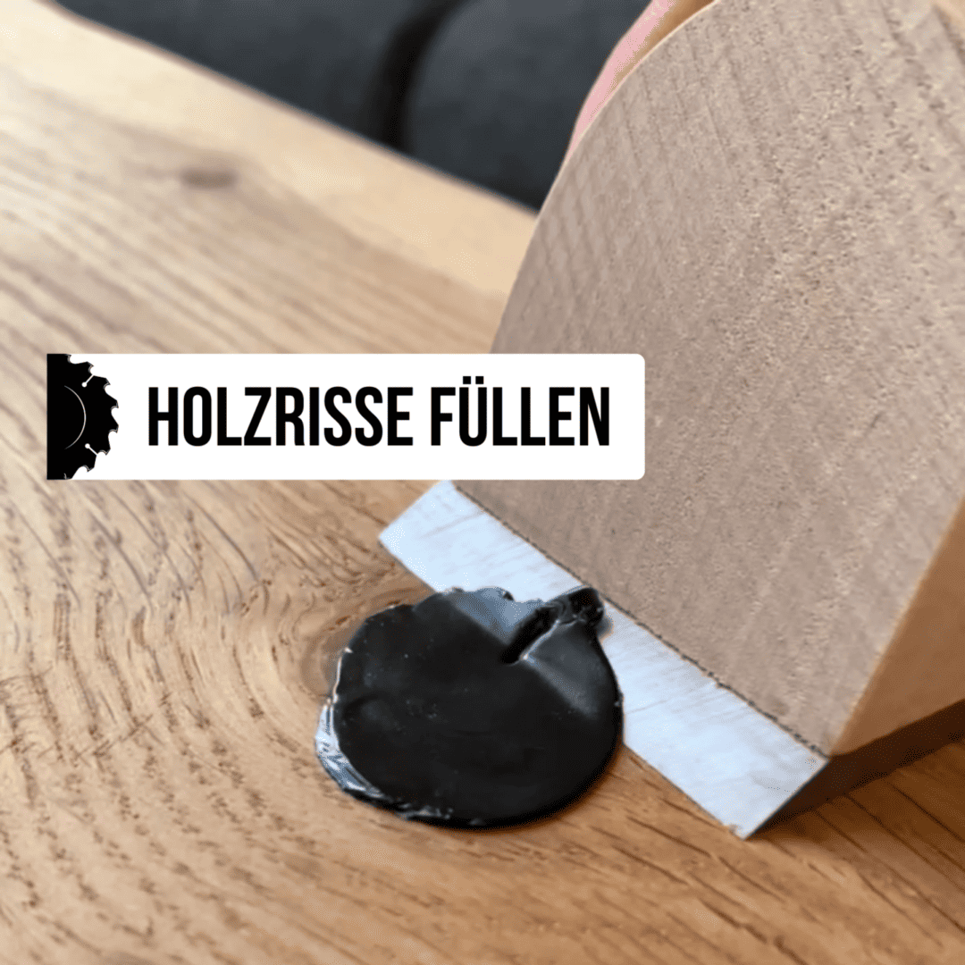 Riss in holz füllen